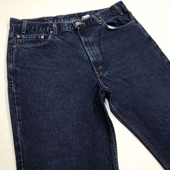 90s LEVIS 517 Jeans Men 40x30 Western Boot Regular Dark Stone Wash Denim Blue - Picture 6 of 16